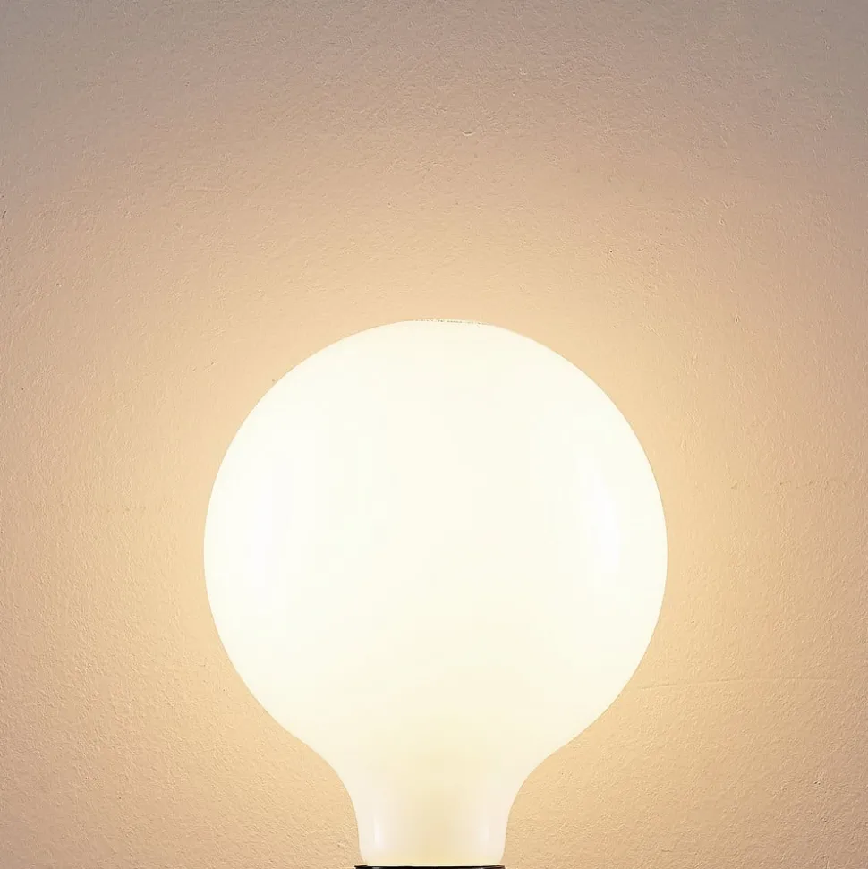 LED-pære E27 8W 2 700 K G125 dimbar opal 3stk