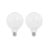 LED-pære E27 8W 2 700 K G95 globe dimbar opal 2stk