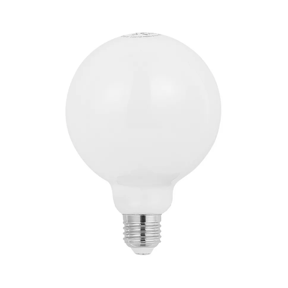 LED-pære E27 8W 2 700 K G95 globe dimbar opal 2stk