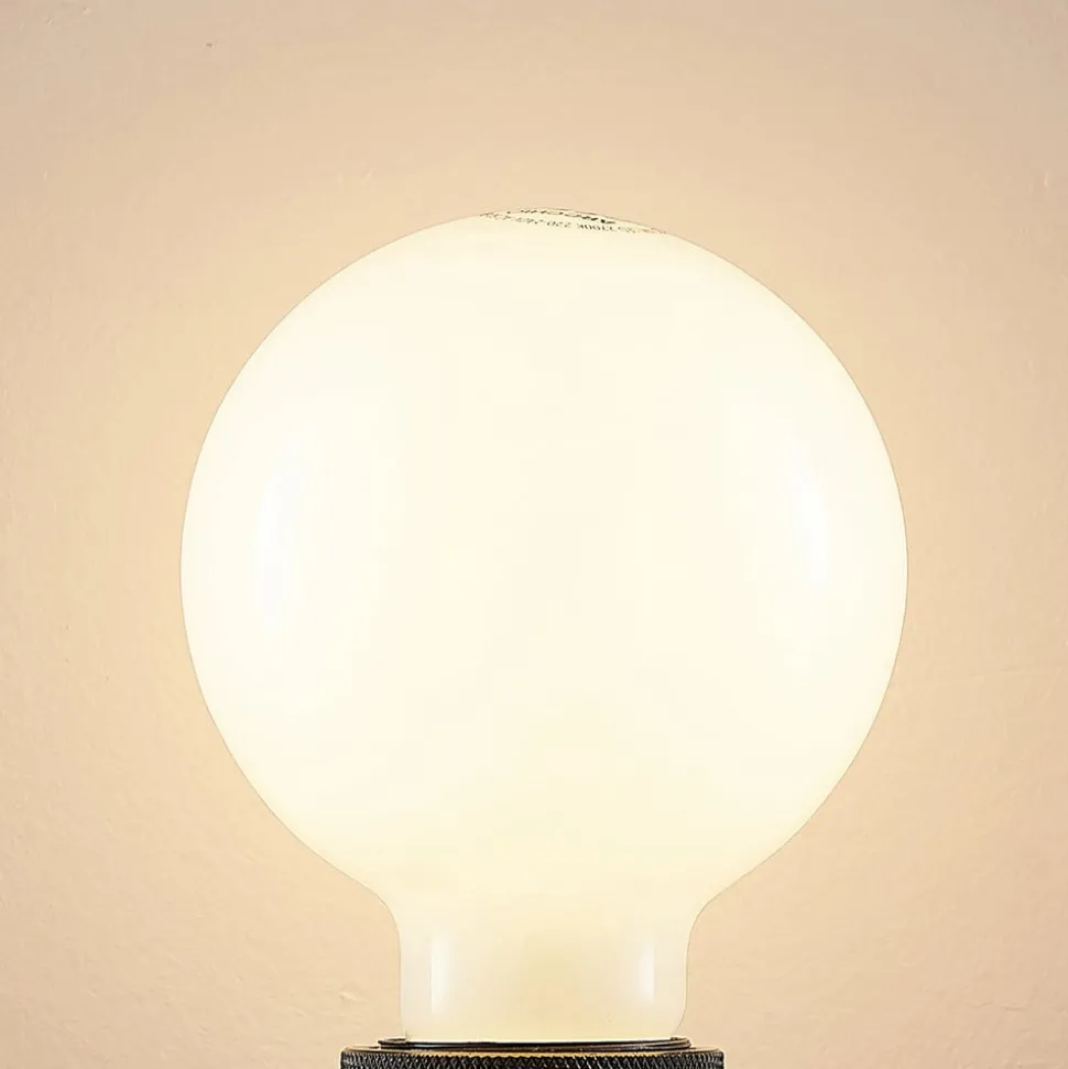 LED-pære E27 4W 2 700 K G95 globe dimbar opal 3stk