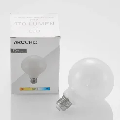 LED-pære E27 4W 2 700 K G95 globe dimbar opal 3stk