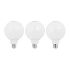 LED-pære E27 8W 2 700 K G95 globe dimbar opal 3stk