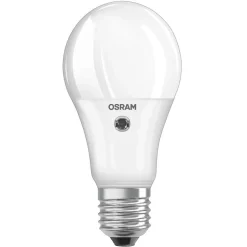 LED-pære E27 10W, 2 700 K med dagslyssensor