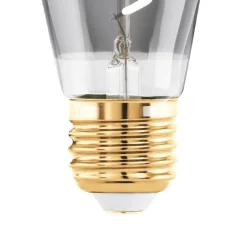 LED-pære E27 4W ST48 2000K Filamentpære røykfarget dimbar