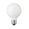LED-pære Globe, E27, Ø 8 cm, matt, 5 W, 2 200 K