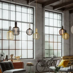 LED-pære Globe, gull, E27, 3,5 W, 1 800 K, dimbar