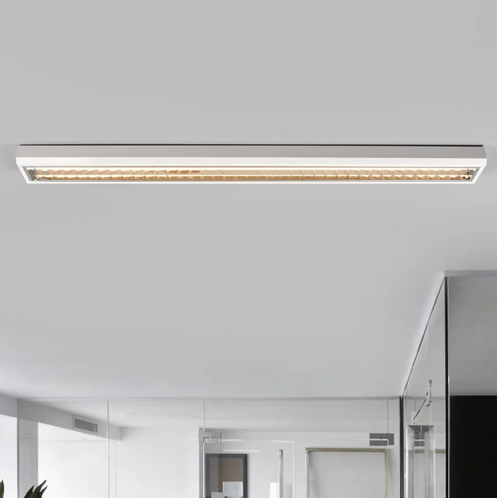 LED-rasterlampe påbygg til kontorer, 33 W, 3 000 K