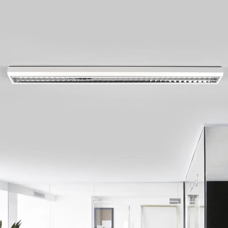 LED-rasterlampe påbygg til kontorer, 33 W, 3 000 K