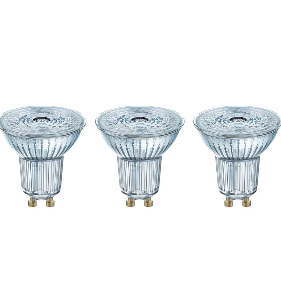 LED-reflektor GU10 4,3 W, universalhvit, 3-pakk
