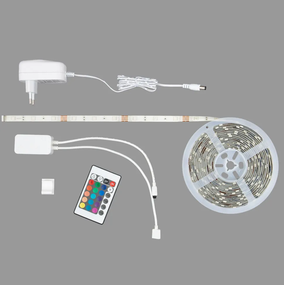 LED-RGB-stripe WiFi, 500cm med fjernkontroll