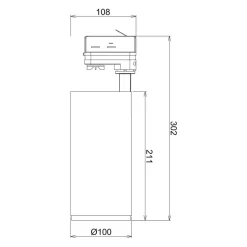 LED-skinnespotter Lucea 3 faser 30 W hvit