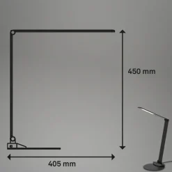 LED-skrivebordslampe Haiti touchdim CCT svart