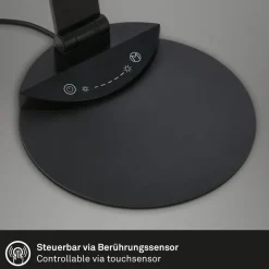 LED-skrivebordslampe Haiti touchdim CCT svart