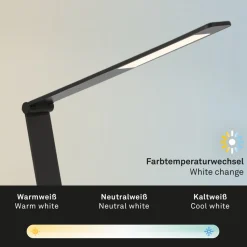 LED-skrivebordslampe Haiti touchdim CCT svart