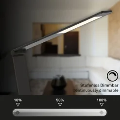 LED-skrivebordslampe Haiti touchdim CCT svart