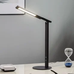 LED-skrivebordslampe Ideell med dimmer, svart