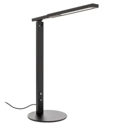 LED-skrivebordslampe Ideell med dimmer, svart