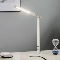 LED-skrivebordslampe Ideell med dimmer, hvit