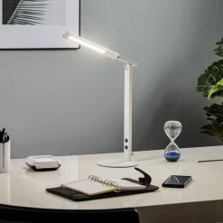 LED-skrivebordslampe Ideell med dimmer, hvit