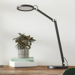 LED-skrivebordslampe Regina med dimmer, svart