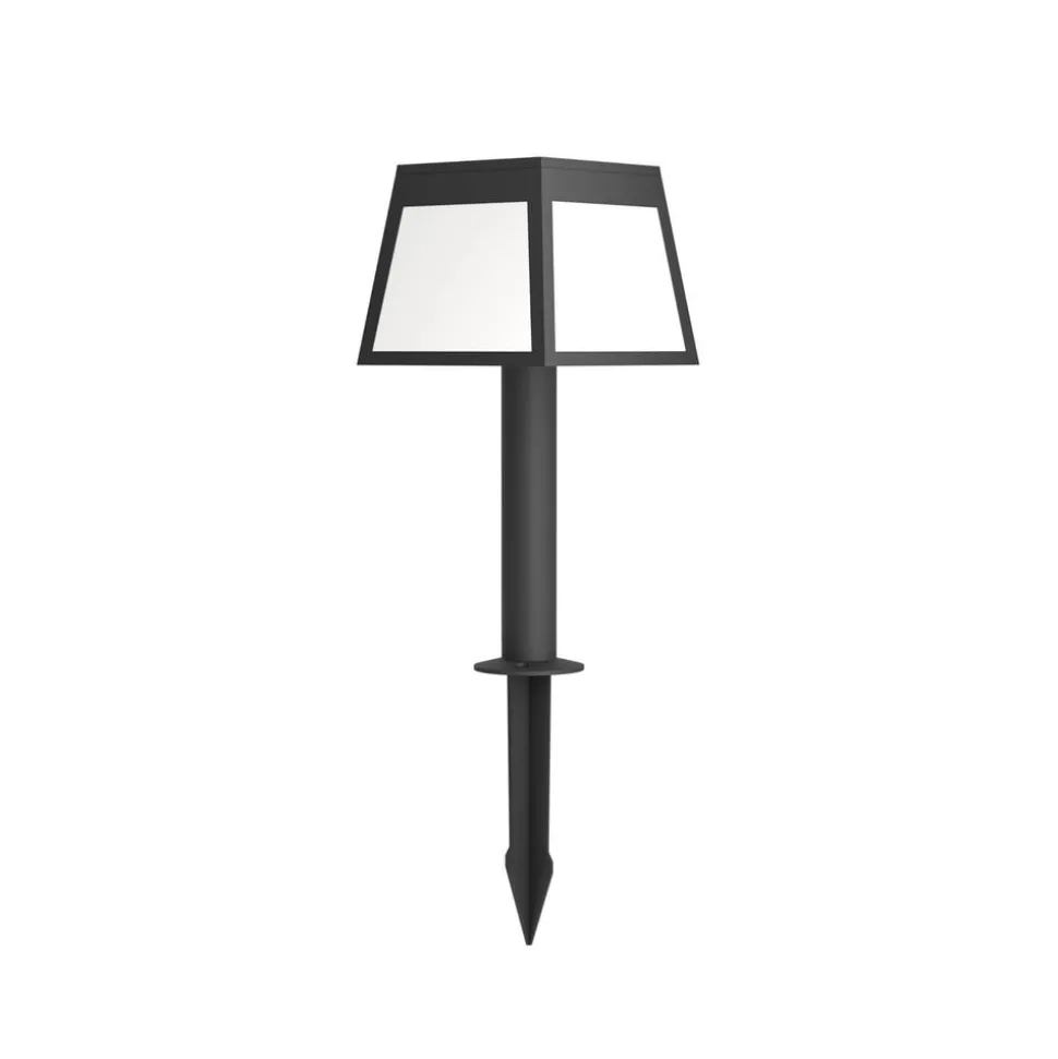 LED-sokkellampe Altilia, høyde 56 cm, svart, sensor