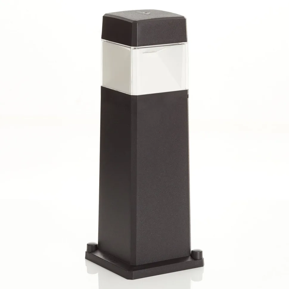 LED-sokkellampe Elisa 500 svart, klar, 10W CCT