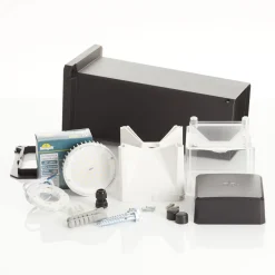 LED-sokkellampe Elisa 500 svart, klar, 10W CCT