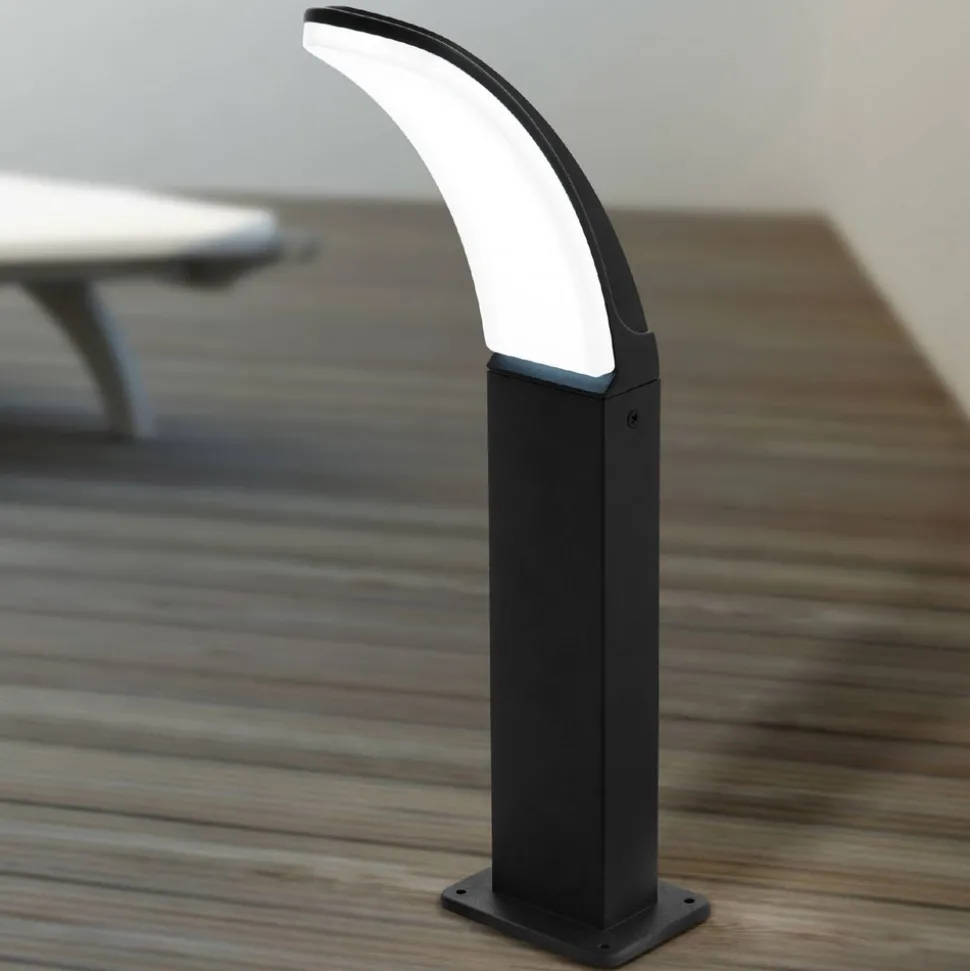 LED-sokkellampe Fiumicino i buet form