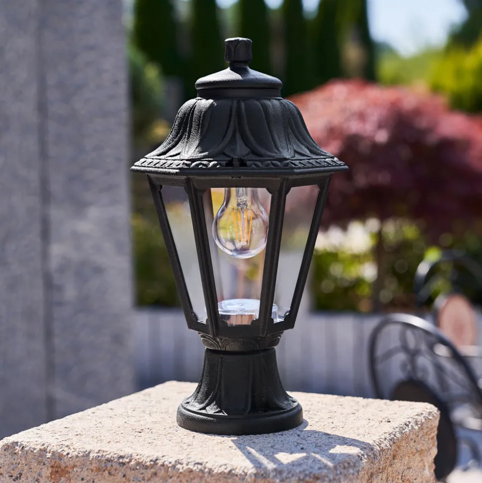 LED-sokkellampe Mikrolot Anna, svart, IP55, saltvannsresistent