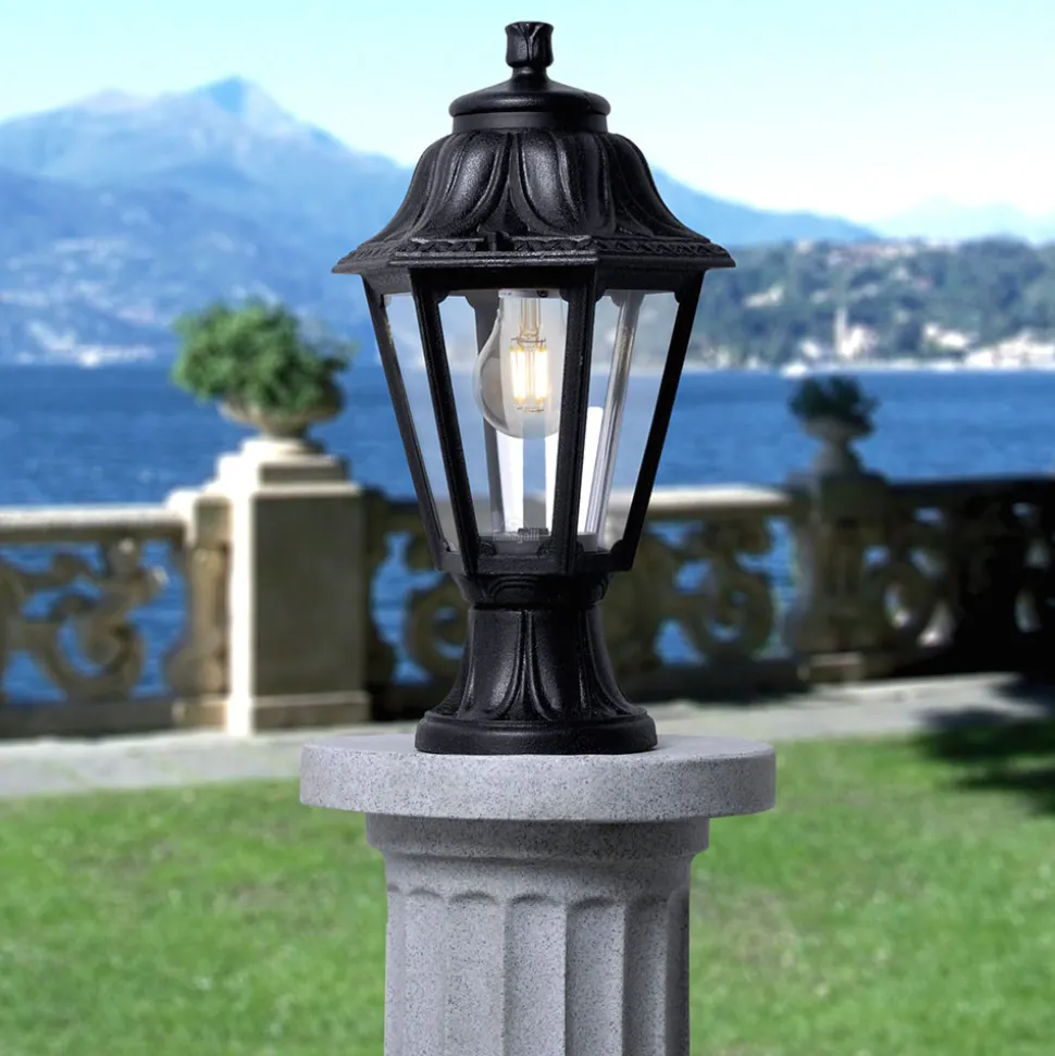 LED-sokkellampe Mikrolot Anna, svart, IP55, saltvannsresistent