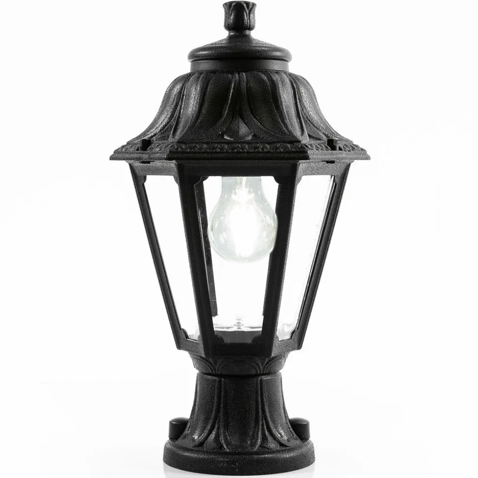 LED-sokkellampe Mikrolot Anna, svart, IP55, saltvannsresistent