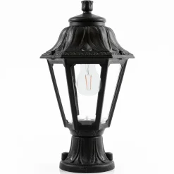 LED-sokkellampe Mikrolot Anna, svart, IP55, saltvannsresistent