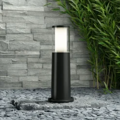 LED-sokkellampen Carlo svart 3,5 W CCT høyde 40 cm