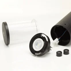 LED-sokkellampen Carlo svart 3,5 W CCT høyde 40 cm