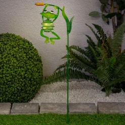 LED-solcelledekolampe 5280417, hengende frosk