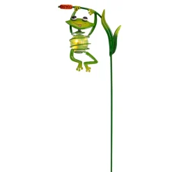 LED-solcelledekolampe 5280417, hengende frosk