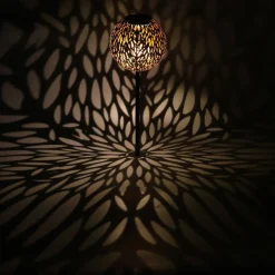 LED-solcelle-dekorbelysning 33626 jordspyd sølvgrå