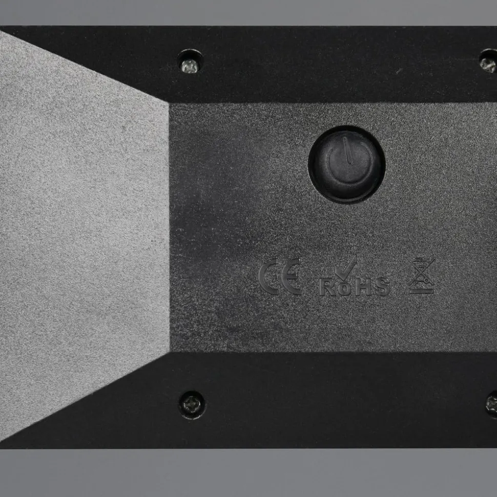 LED-solcelledrevet spotlight Festival, svart matt, RGB, sensor