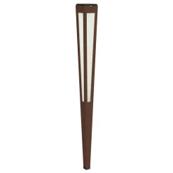 LED-solcellefakkel Tinka med sensor 120 cm corten