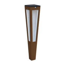 LED-solcellefakkel Tinka med sensor 62 cm corten