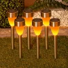 LED-solcellelampe 4135006 med flammeeffekt 6 stk