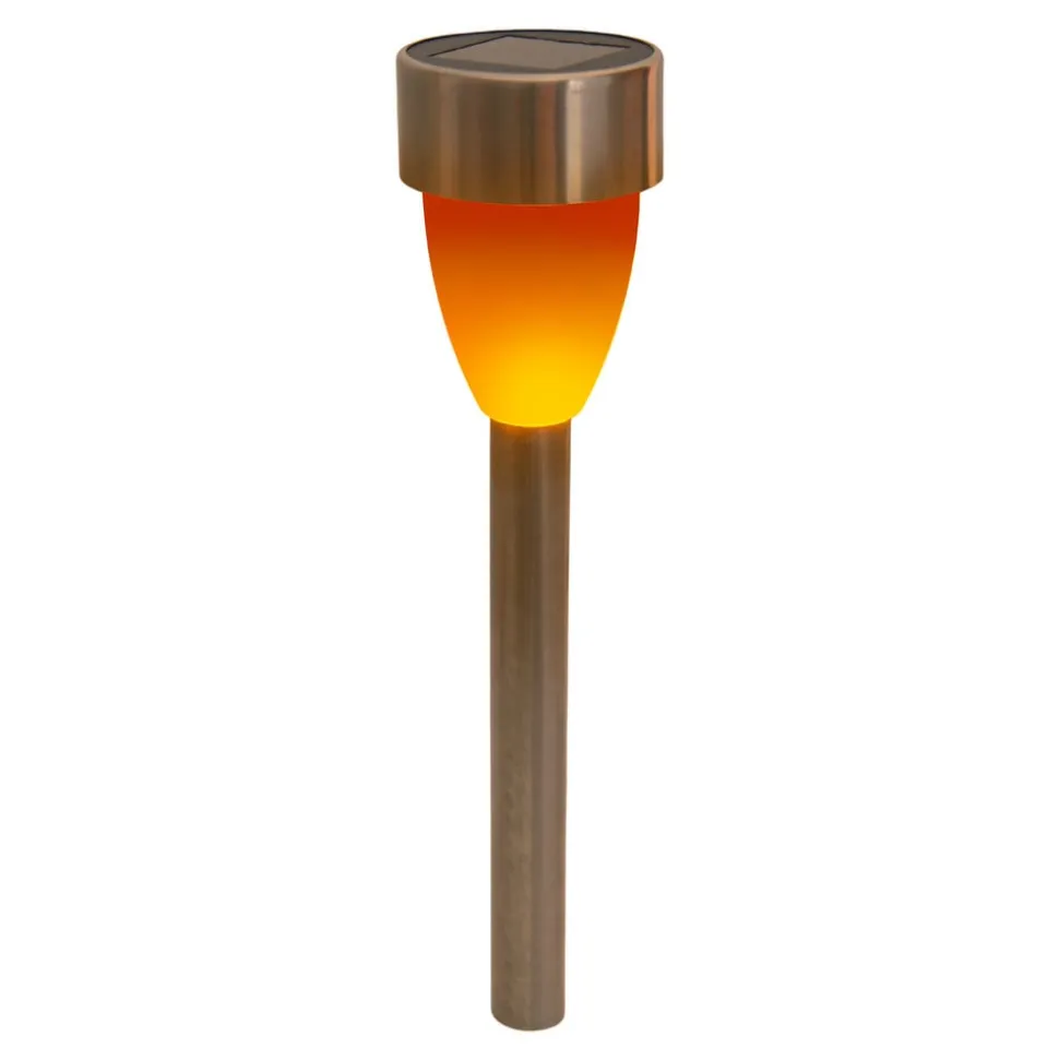 LED-solcellelampe 4135006 med flammeeffekt 6 stk