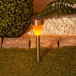 LED-solcellelampe 4135006 med flammeeffekt 6 stk