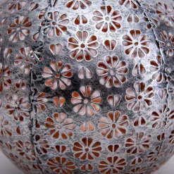 LED-solcellelampe 52854, sølv, metall, 20 cm, IP44, sett med 2 stk