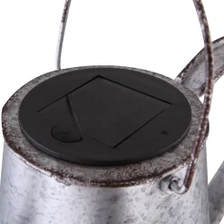 LED-solcellelampe 33652, sølv, vannkanne, jordspyd, metall