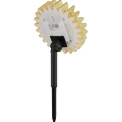 LED-solcellelampe 33598 Solsikke Ø 13 cm, gul, plast