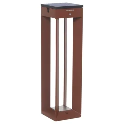 LED-solcellelampe Borne med sensor, 45 cm, corten