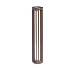 LED-solcellelampe Borne med sensor, 90 cm, corten