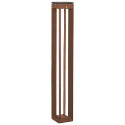 LED-solcellelampe Borne med sensor, 90 cm, corten