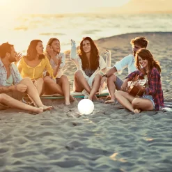 LED-solcellelampe Busso hvit skumringssensor